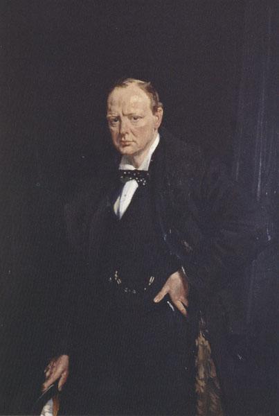 Sir William Orpen Winston Churchill Sweden oil painting art
